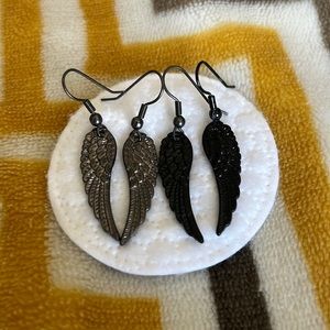 Wing Earrings - 2 Pair
